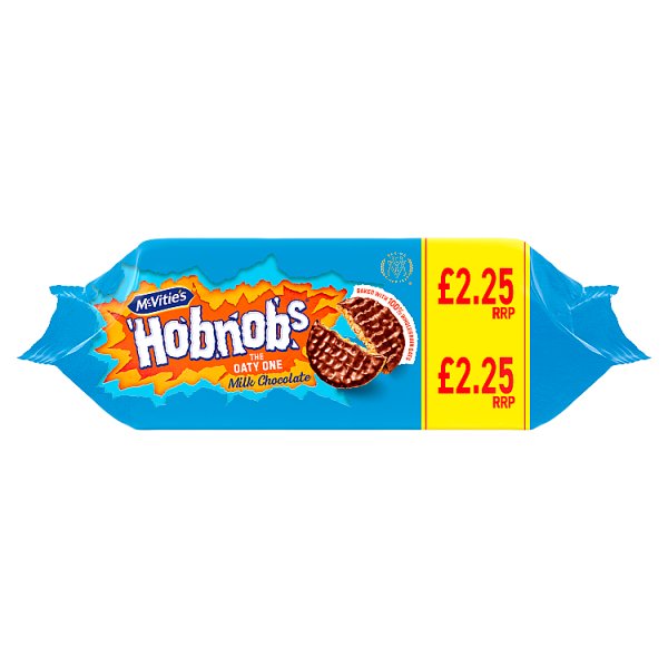 McVitie's Milk Chocolate Hobnobs Biscuits 262g £2.25 PMP – 15 x 262g