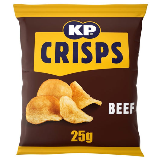 KP Beef Crisps 25g – 48 x 25g