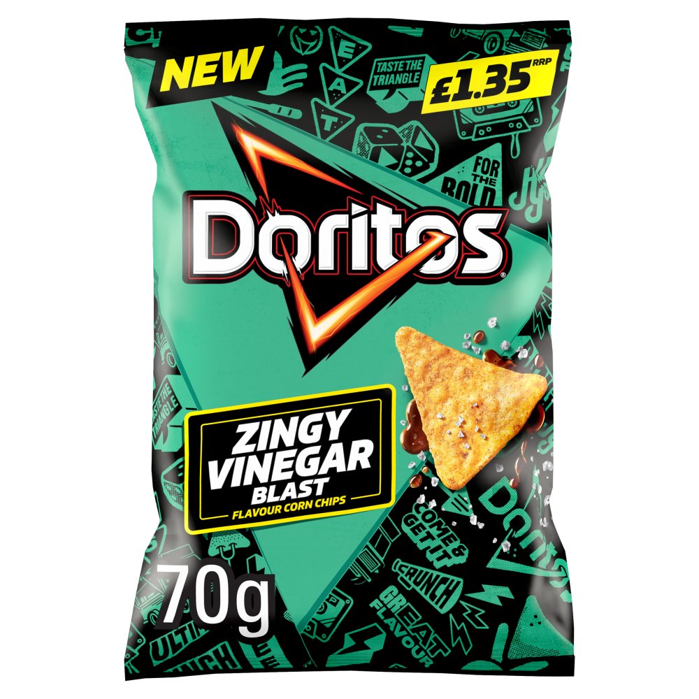 Doritos Cool Original Tortilla Chips Crisps 70g PMP £1.35 RRP – 18 x 70g