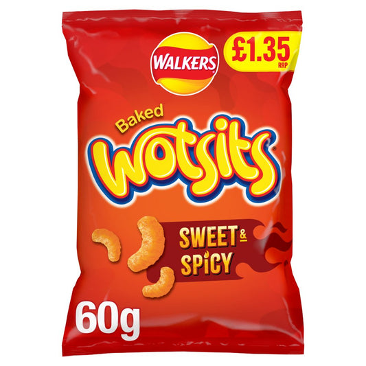 Walkers Wotsits Cheese Sharing Crisps 60g PMP £1.35 RRP – 18 x 60g