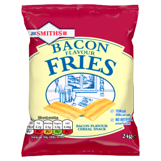 Smiths Crisps Bacon Fries Snacks 24g – 96 x 24g