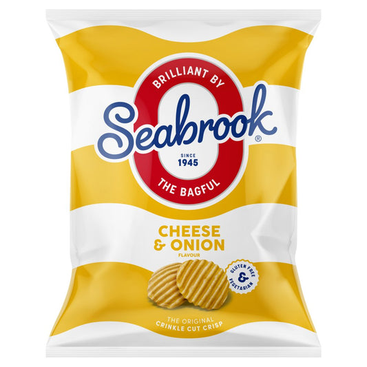 Seabrook Cheese & Onion Flavour 31.8g – 32 x 31.8g