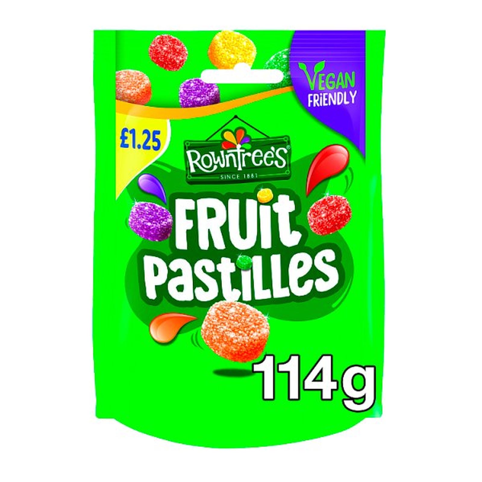 Rowntree's Fruit Pastilles Sweets Sharing Bag 114g PMP £1.25
