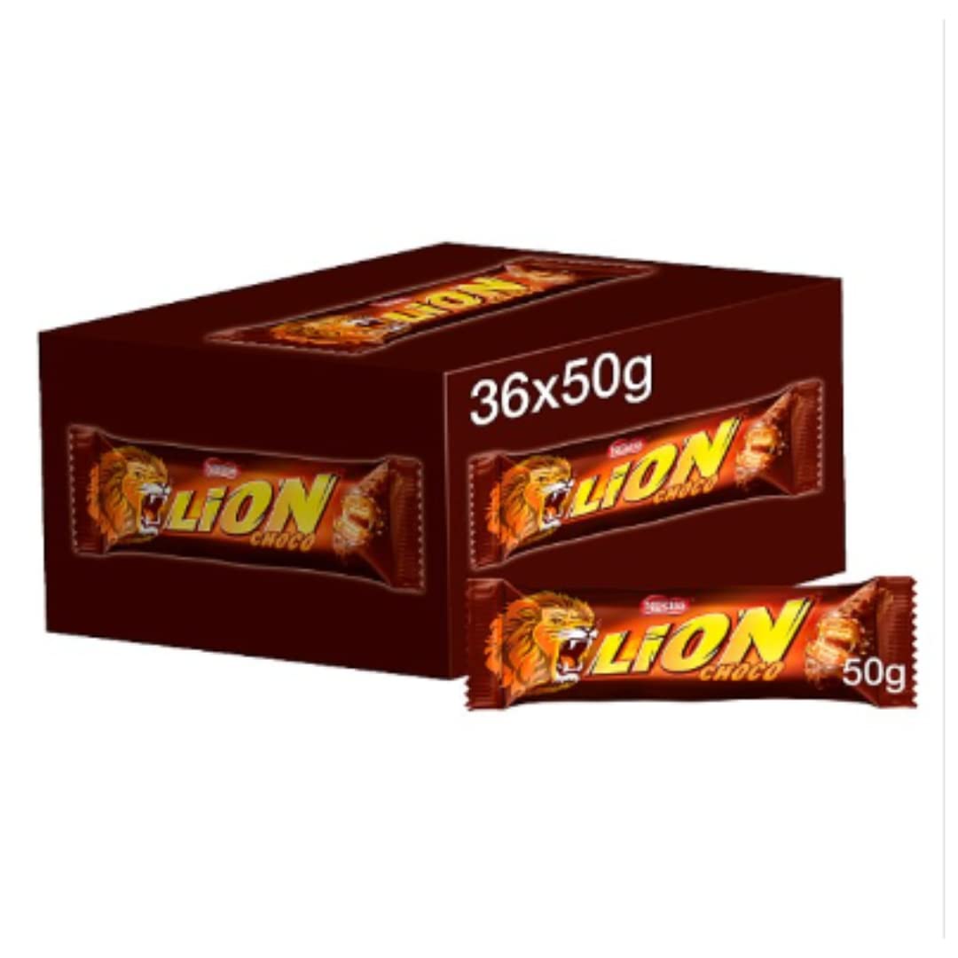 Lion Milk Chocolate Bar 50g – 36 x 50g