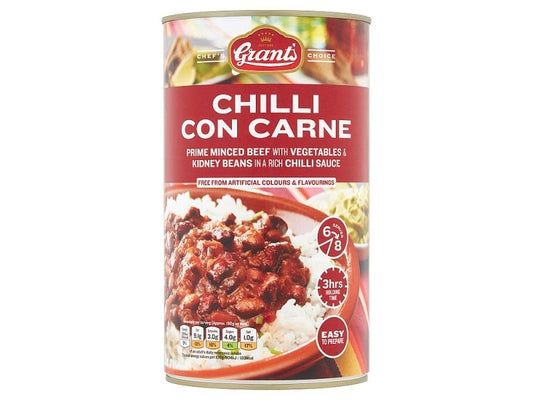 Grant's Chilli Con Carne 1.2kg – 6 x 1.2kg