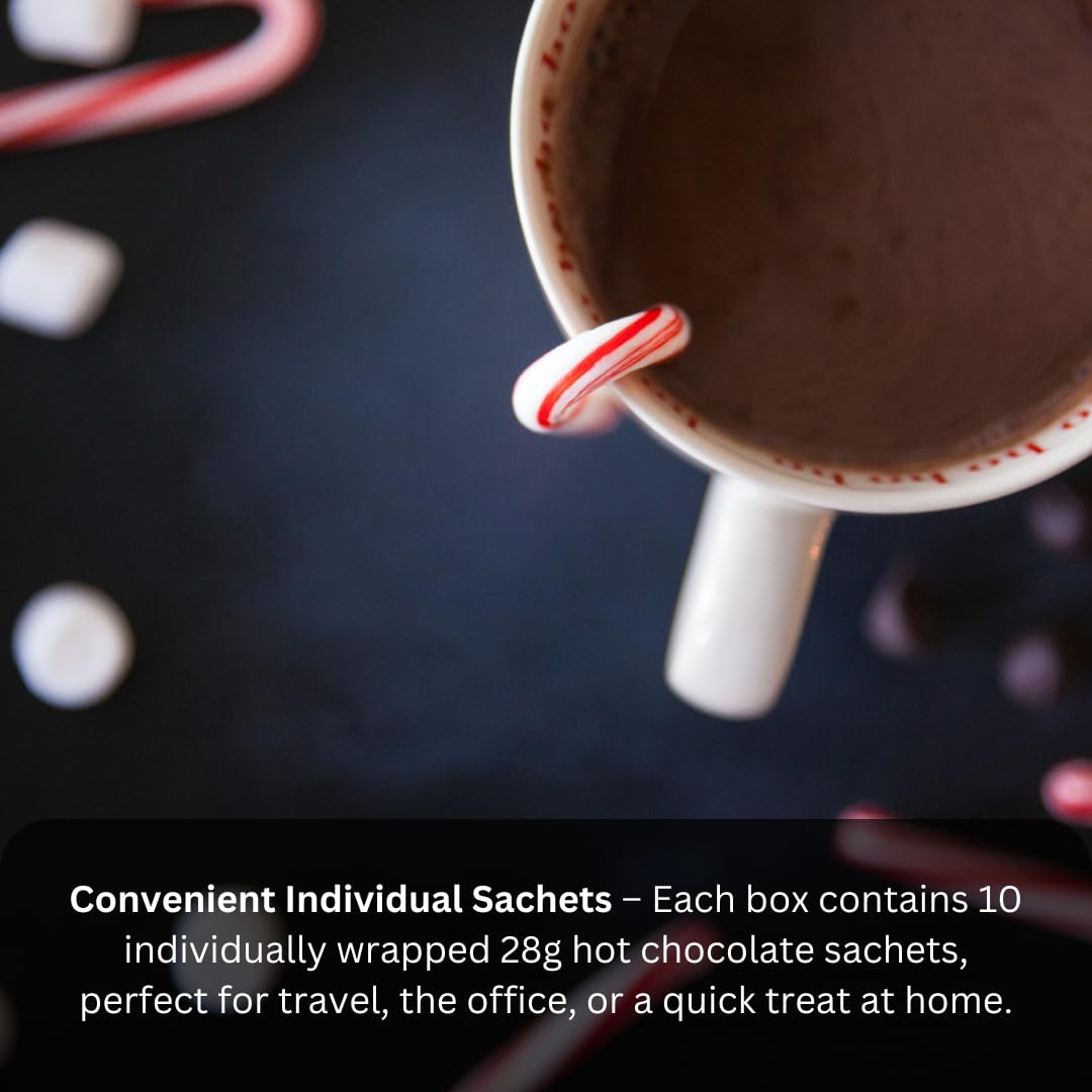 WoodzyCo Exclusive Hot Chocolate Sachet 28g Instant Rich And Creamy Individually Wrapped 10 Pack