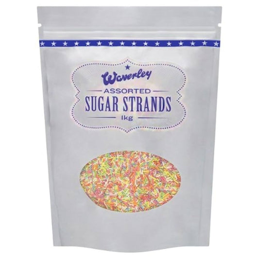 Waverley Assorted Sugar Strands 1kg – 1 x 1kg