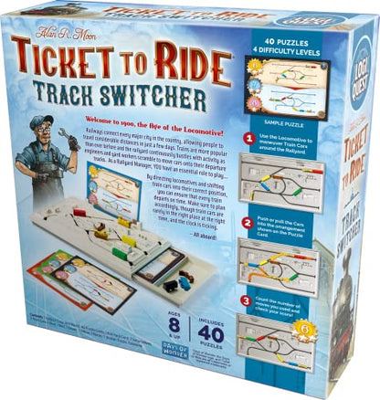 Asmodee Editions | Logiquest: Ticket to Ride | Board Game | Ages 8+ | 1 Players | 20 Minutes Playing Time, Multicolor (ASMLQTTR01EN)