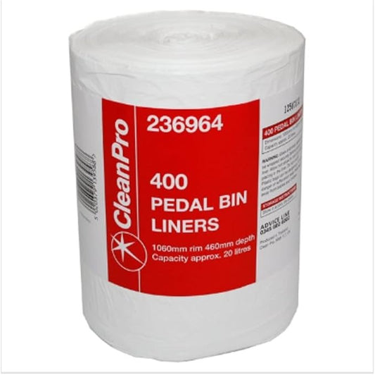 CleanPro 400 Pedal Bin Liners – 6 x 400s