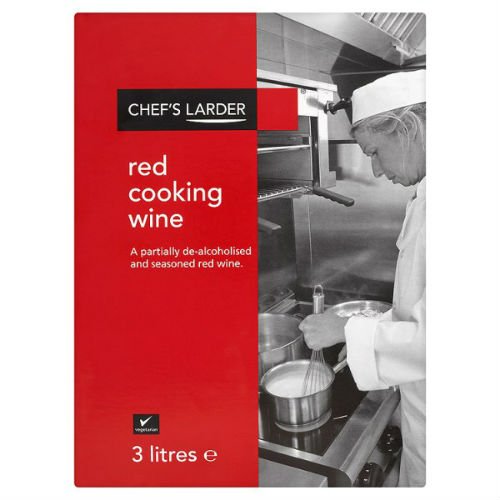 Chef's Larder Red Cooking Wine For Sauces And Stews For Foodservice 3 Litre Pack 1 X 3 Litre