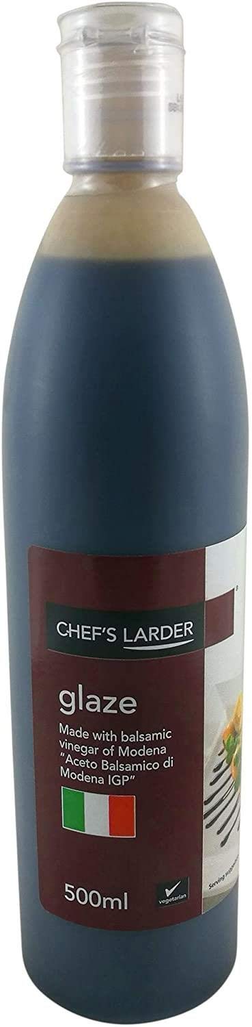 Chef's Larder Balsamic Glaze Rich Reduction for Drizzling on Dishes 500ml Pack of 1