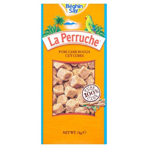Béghin Say La Perruche Pure Cane Rough Cut Cubes 1kg SUBR1K – 8 x 1kg