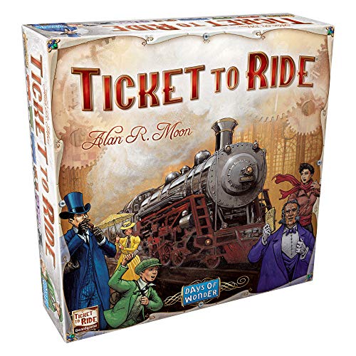 Days of Wonder | Ticket to Ride Board Game | Ages 8+ | For 2 to 5 Players | Average Playtime 30-60 Minutes