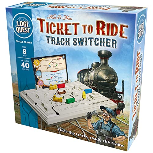 Asmodee Editions | Logiquest: Ticket to Ride | Board Game | Ages 8+ | 1 Players | 20 Minutes Playing Time, Multicolor (ASMLQTTR01EN)