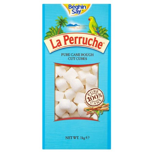 Béghin Say La Perruche Pure Cane Rough Cut Cubes 1kg SUWH1K – 8 x 1kg