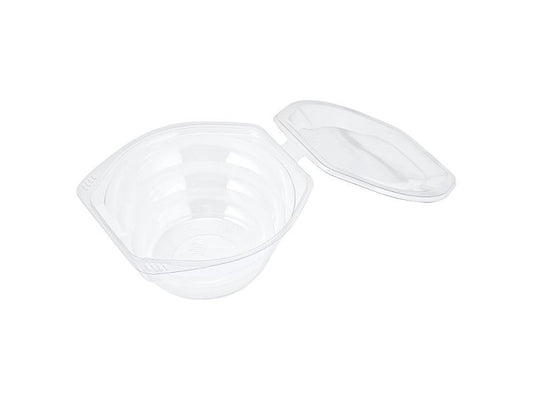 500cc Disposable Oval Hinged Salad Bowl (20 per pack) – 1 x 20s