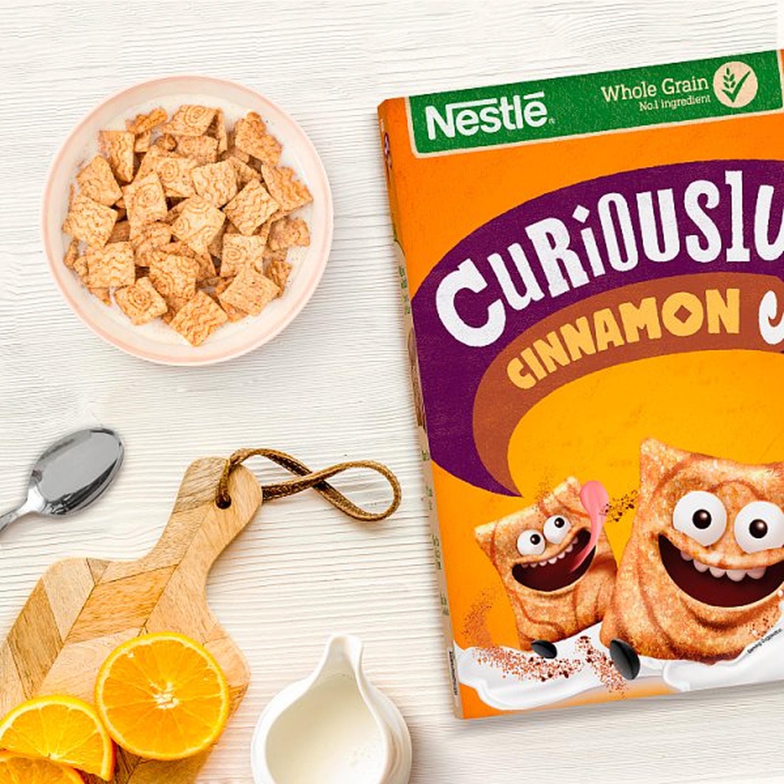 Nestlé Curiously Cinnamon Breakfast Cereal 375g
