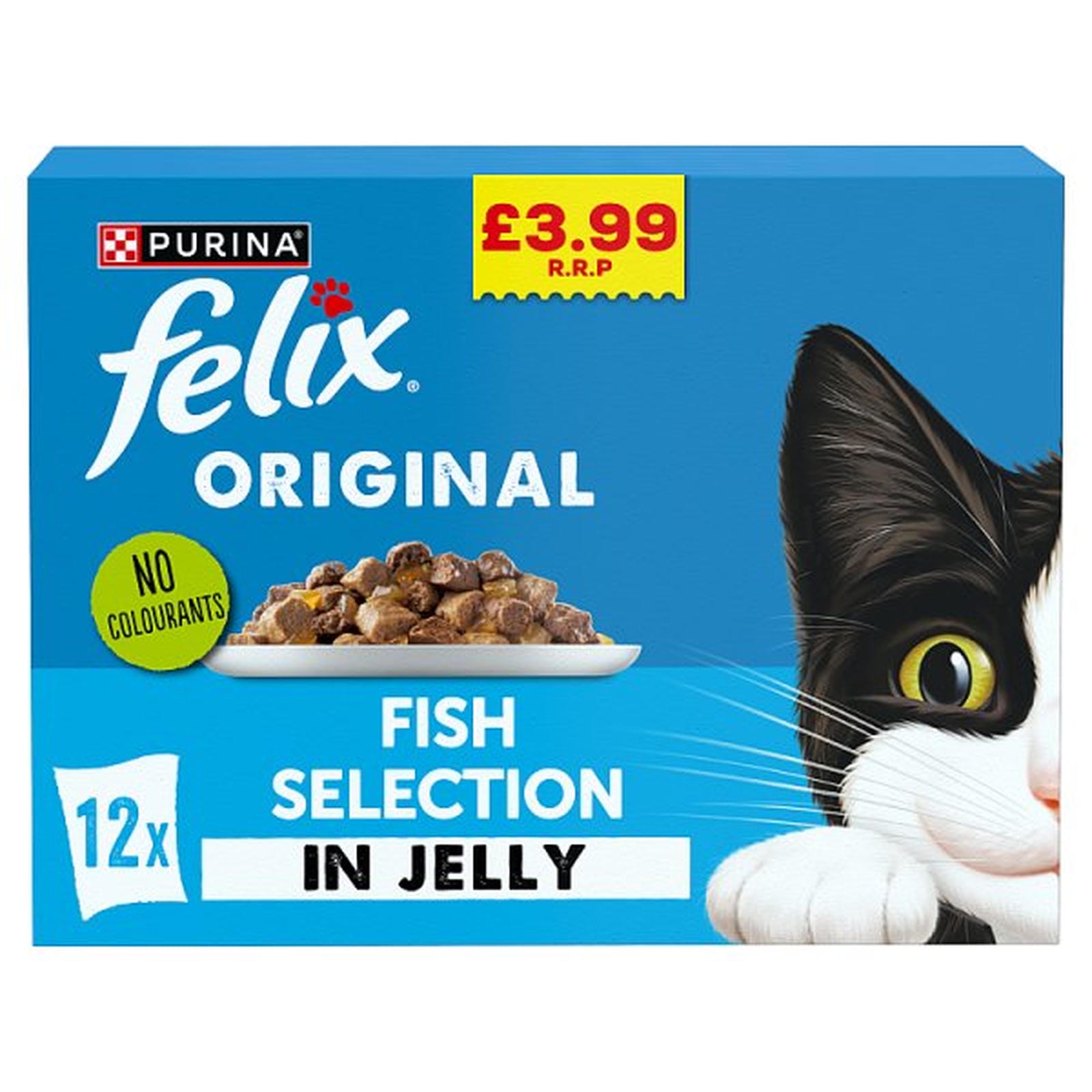 FELIX Original Fish Selection in Jelly Wet Cat Food 12x85g PMP