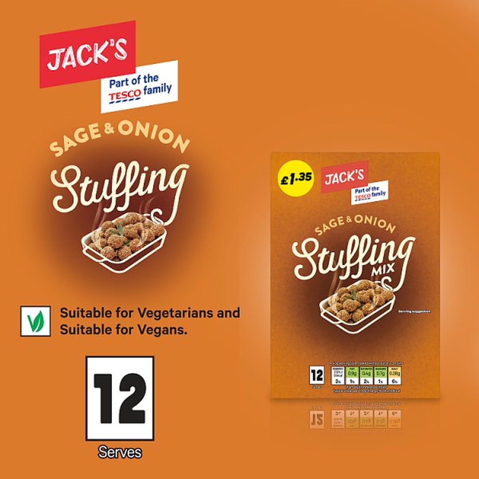 Jack's Sage & Onion Stuffing Mix 170g