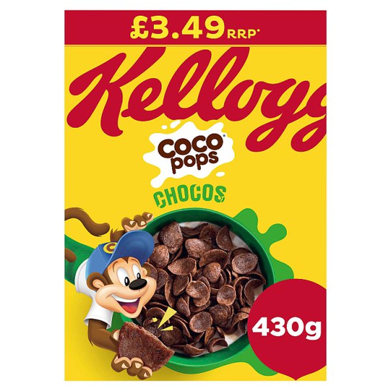 Kellogg's Coco Pops Chocos Breakfast Cereal 5x430g PMP £3.49