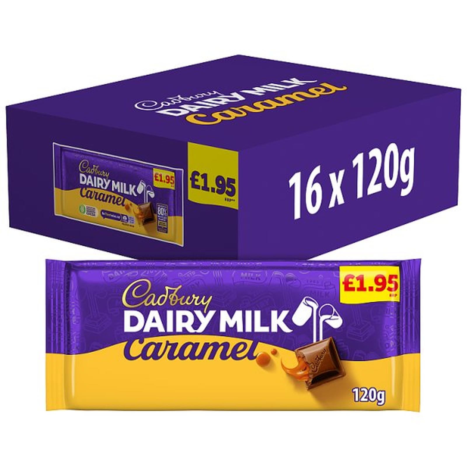 Cadbury Dairy Milk Caramel Chocolate Bar PMP 195P 120 g