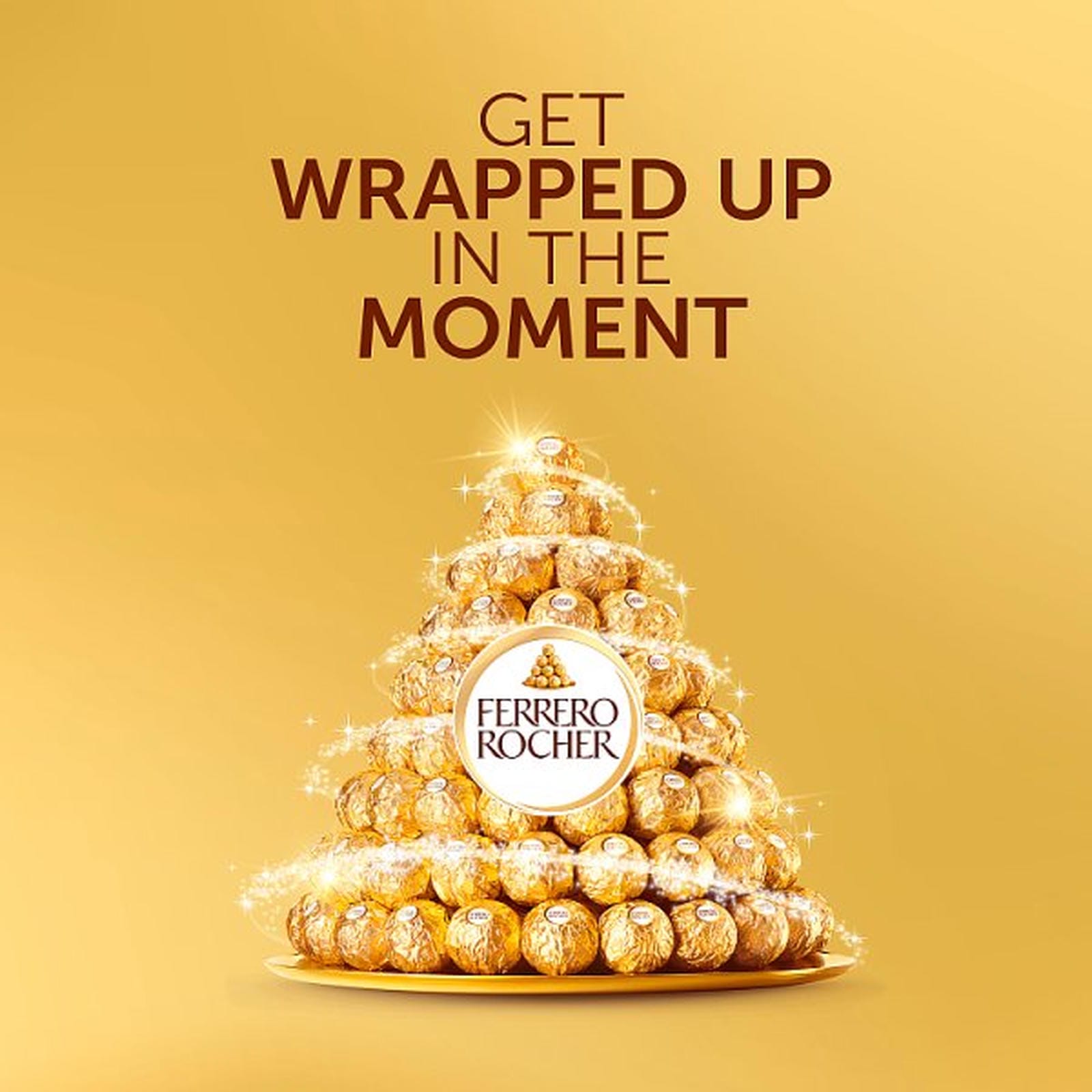 Ferrero Rocher Milk Chocolate Hazelnut Pralines Treat Pack 3 Pieces 37.5g