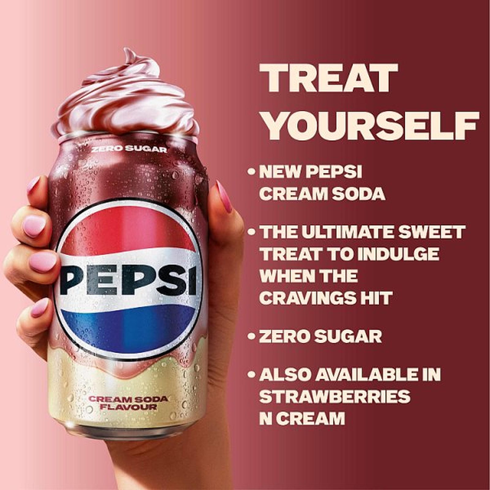 Pepsi Treats Cream Soda Flavour Cans 24 x 330ml
