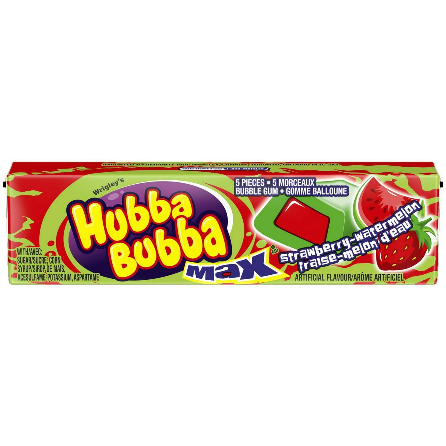Hubba Bubba Chewing Gum Bubblemint x5 Pieces – 20 x 5pk
