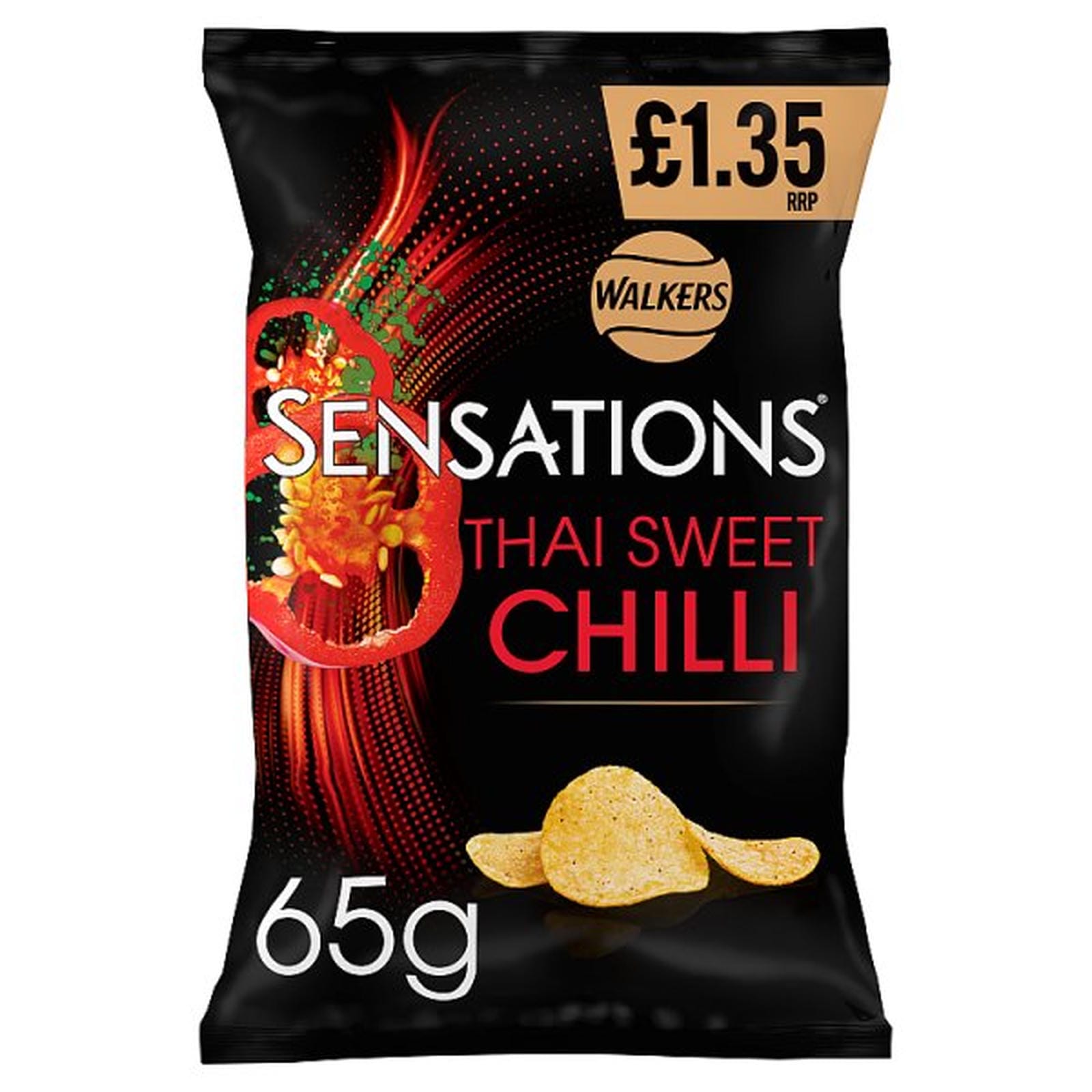 Walkers Sensations Thai Sweet Chilli Crisps 65g PMP £1.35 RRP
