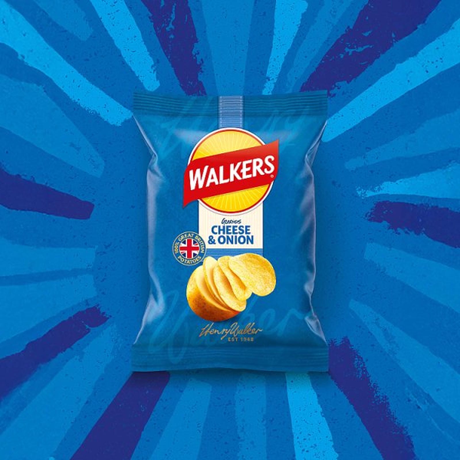 Walkers Cheese & Onion Crisps 32.5g
