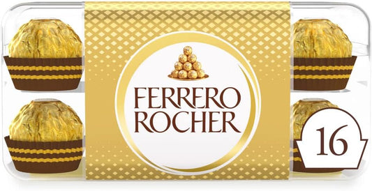 Ferrero Rocher Milk Chocolate Hazelnut Pralines Gift Box of Chocolates 16 Pieces 200g – 5 x 200g