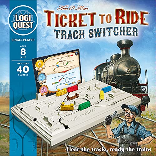 Asmodee Editions | Logiquest: Ticket to Ride | Board Game | Ages 8+ | 1 Players | 20 Minutes Playing Time, Multicolor (ASMLQTTR01EN)