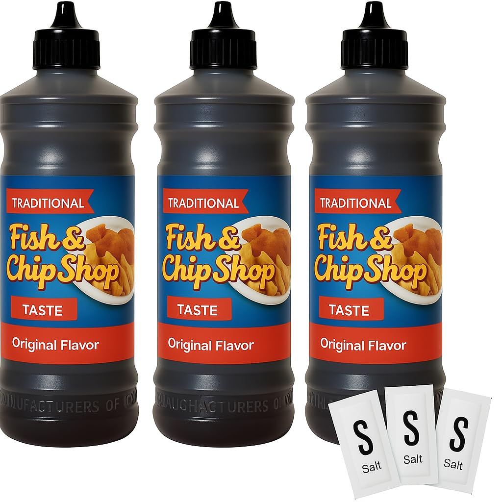 Maltflaven Chip Shop Traditional 315ml 3 Pack Ready to Use Non Brewed Condiment