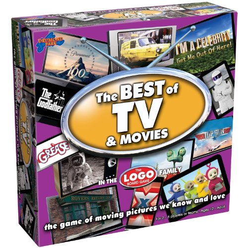 Drumond Park LOGO Best of TV and Movies Board Game Family - The Family Board Game of Moving Pictures We Know & Love | Family Games For Adults And Kids Suitable From 12+ Years