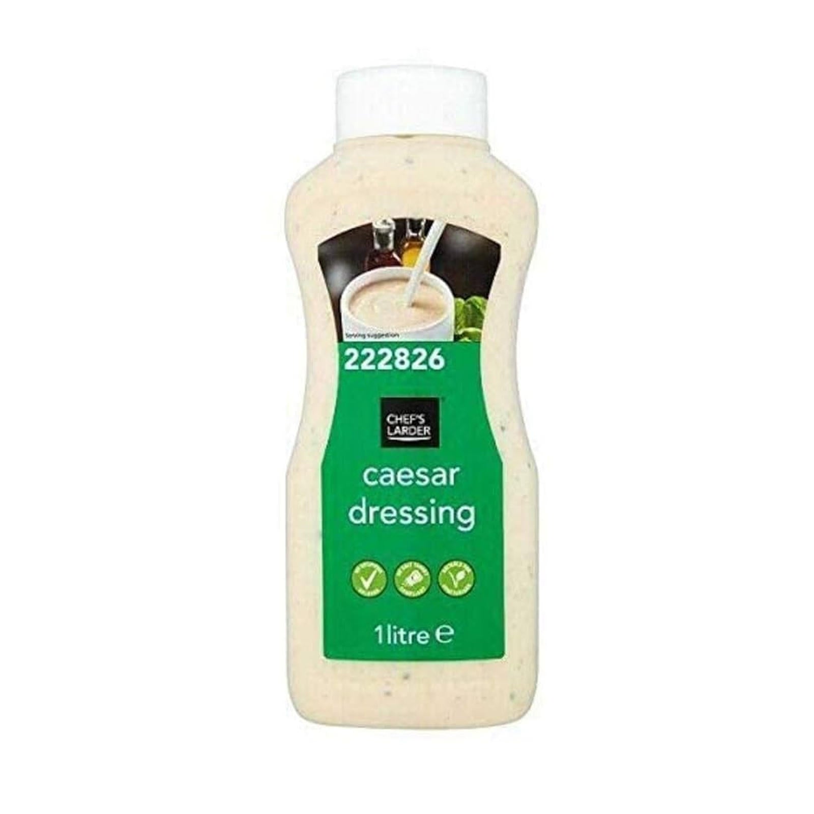 Chef's Larder Caesar Dressing 1 Litre Single Bottle Suitable For Retail Commercial Kitchens And Foodservice