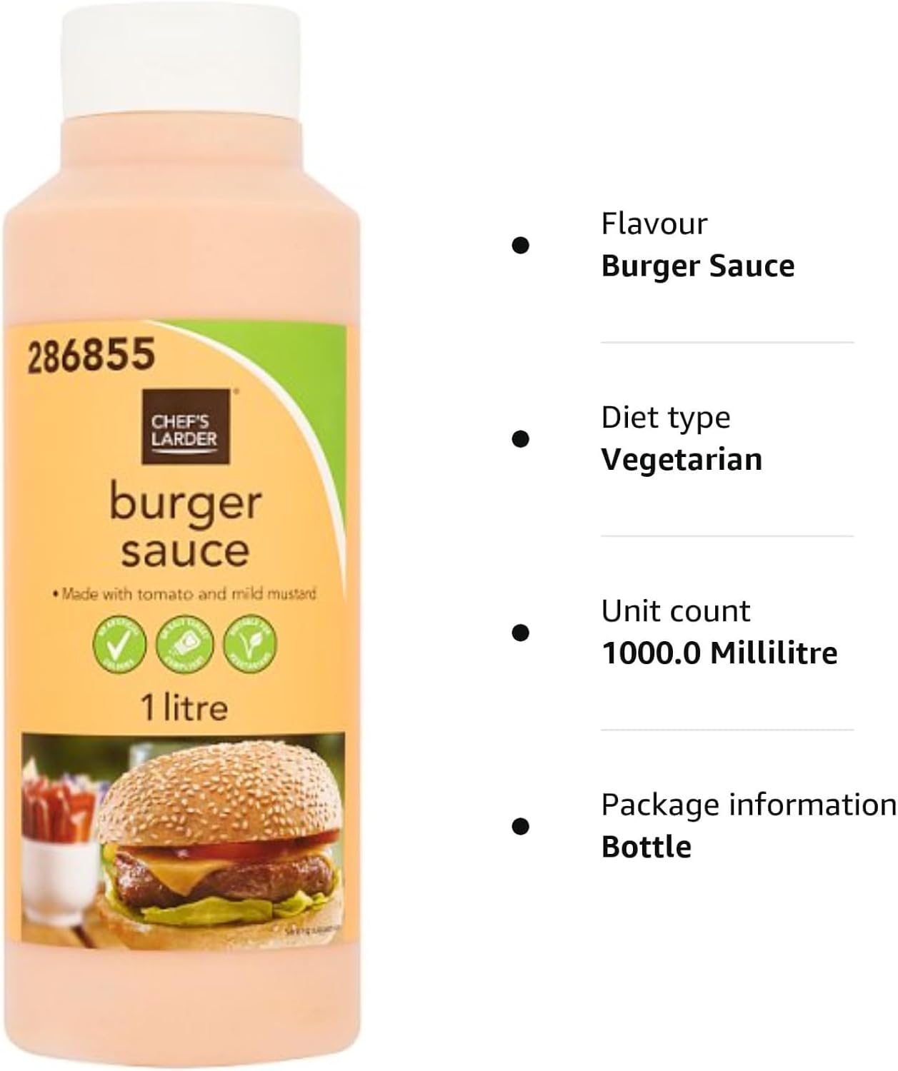Chef's Larder Burger Sauce 1 Litre