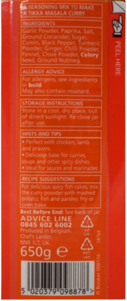 Chefs Larder Tikka Masala Curry Powder 650g