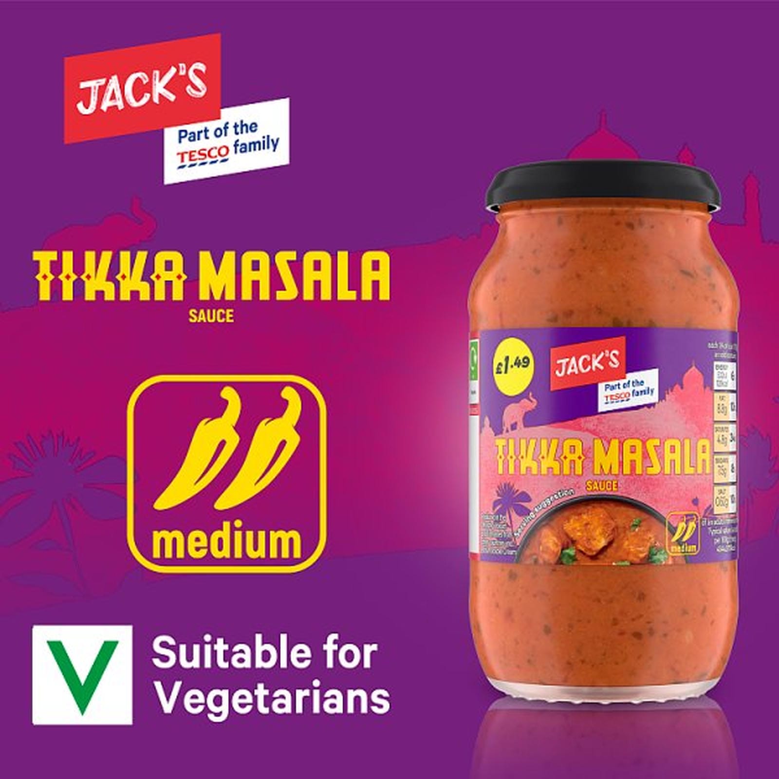 Jack's Tikka Masala Sauce 440g