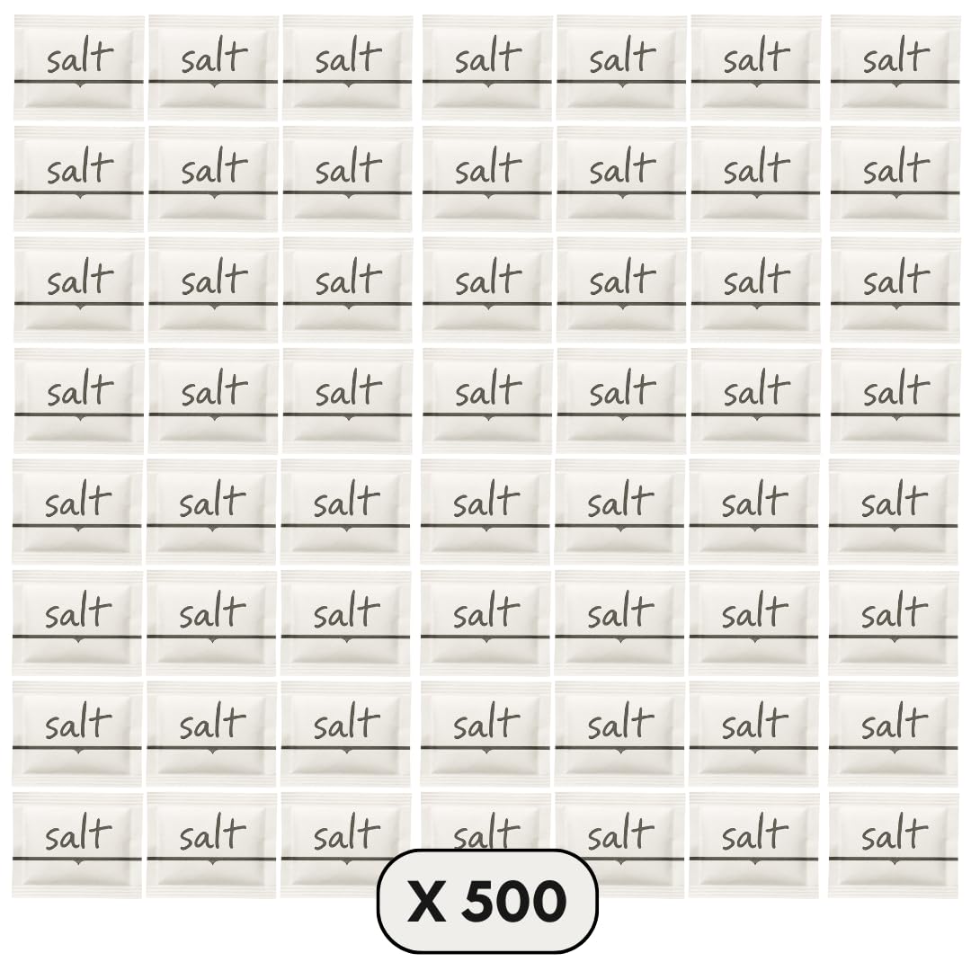 Salt Sachets Individual Portion Packets 500 Sachets Bulk Pack For Hospitality And Travel