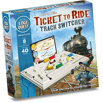 Asmodee Editions | Logiquest: Ticket to Ride | Board Game | Ages 8+ | 1 Players | 20 Minutes Playing Time, Multicolor (ASMLQTTR01EN)