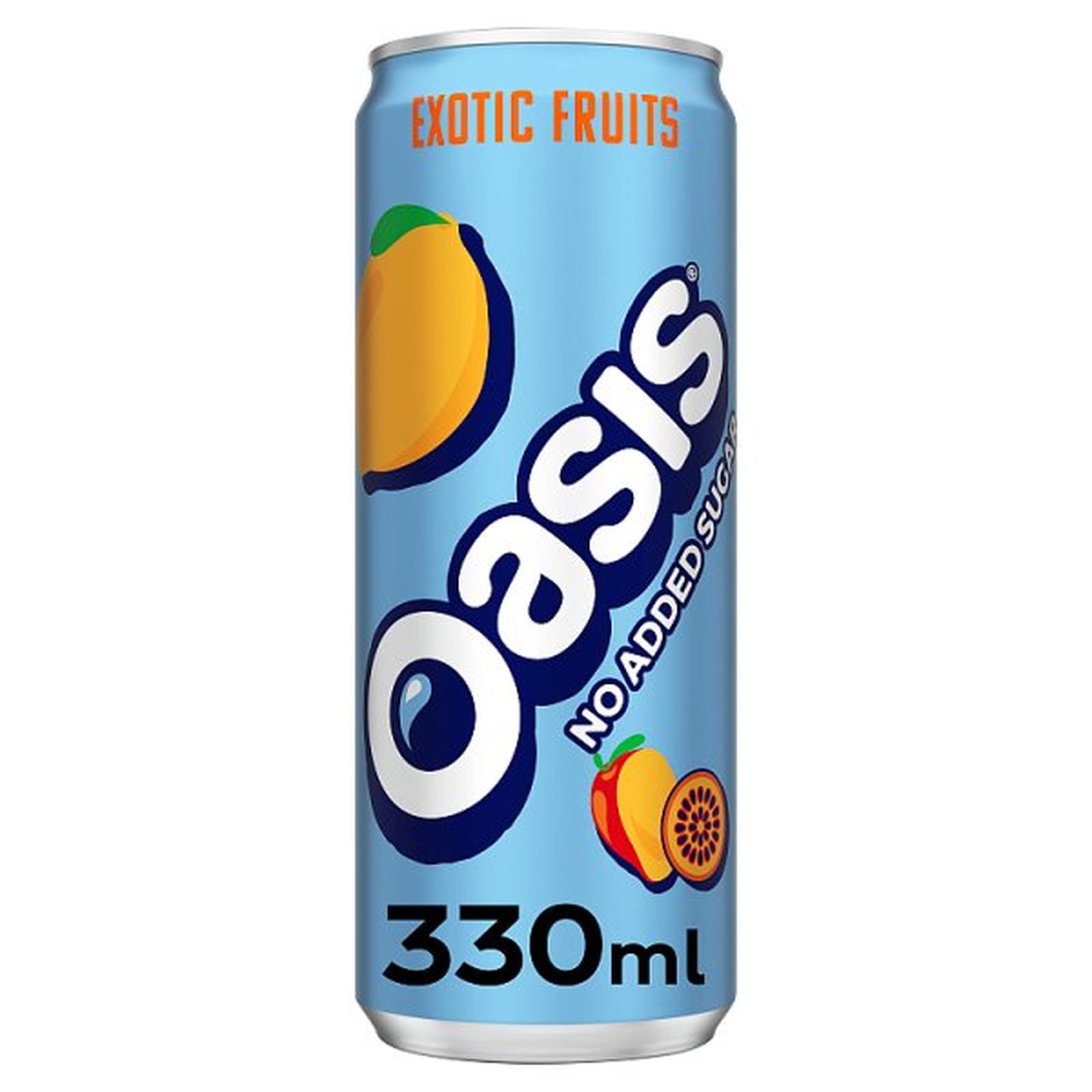 Oasis Exotic Fruits No Added Sugar 330ml