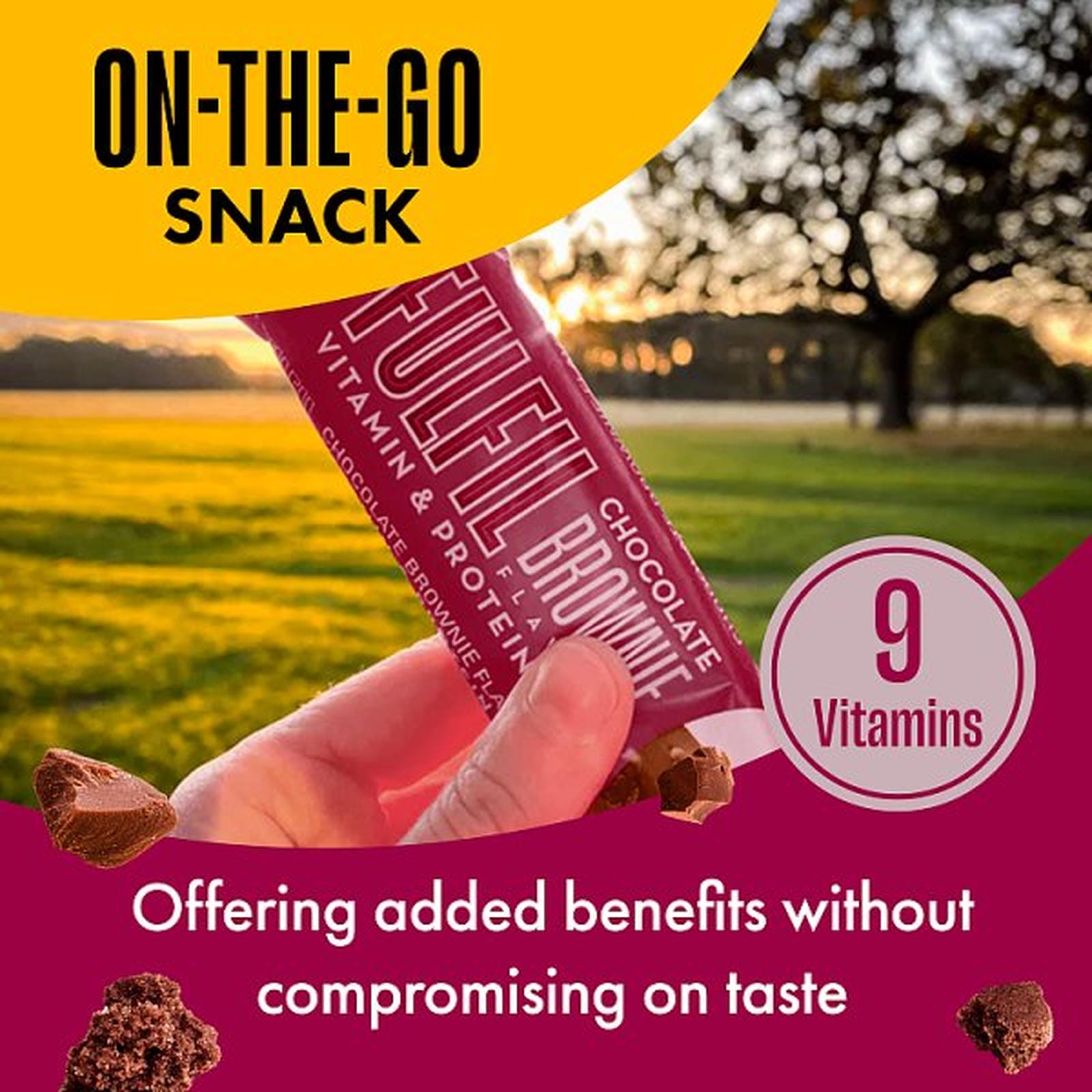 Fulfil Chocolate Brownie Flavour Vitamin & Protein Bar 40g