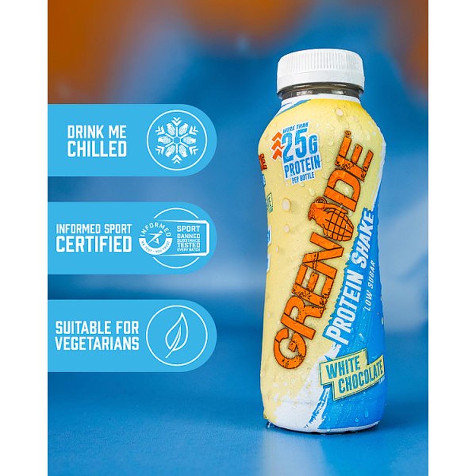 Grenade White Chocolate Flavour Protein Shake 330ml
