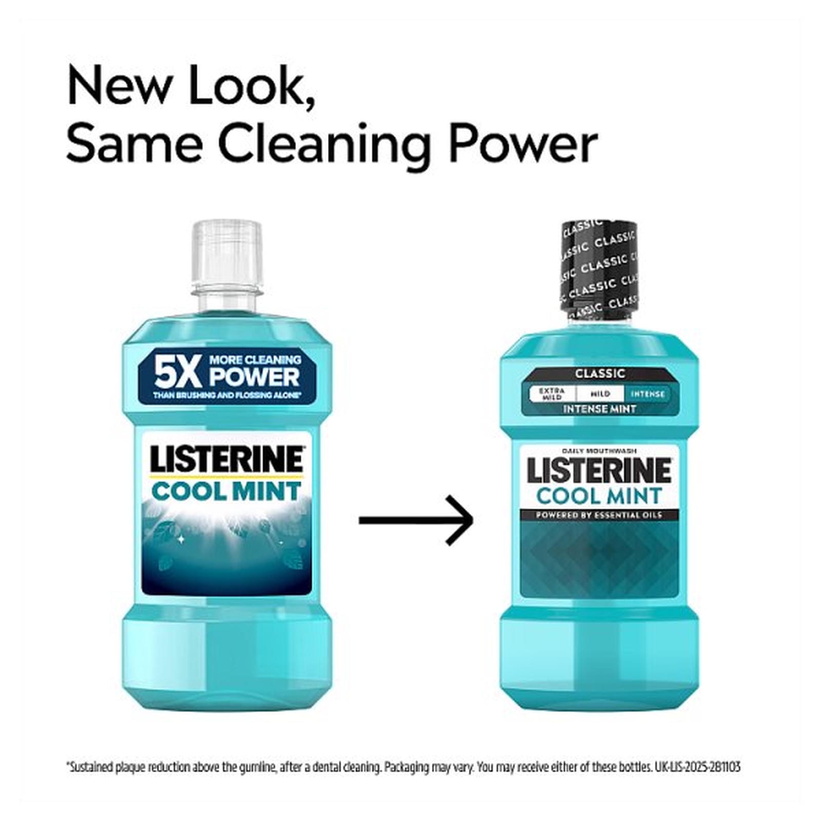 Listerine Cool Mint Mouthwash (250ml Bottle)