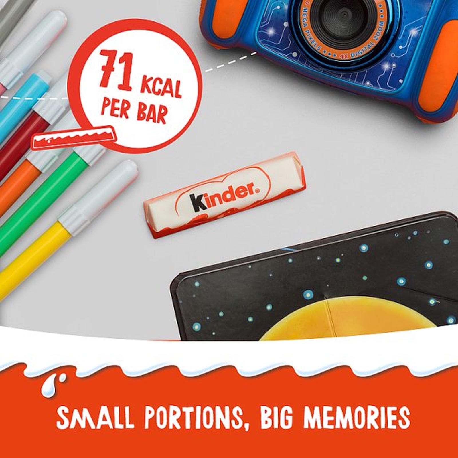 Kinder Small Chocolate Bars Multipack 8 x 12.5g PMP
