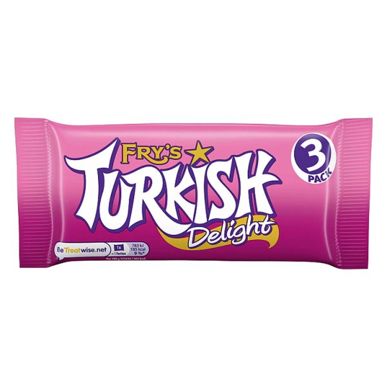 Fry's Turkish Delight Chocolate Bar 3 Pack Multipack 153g (3 x 51g)