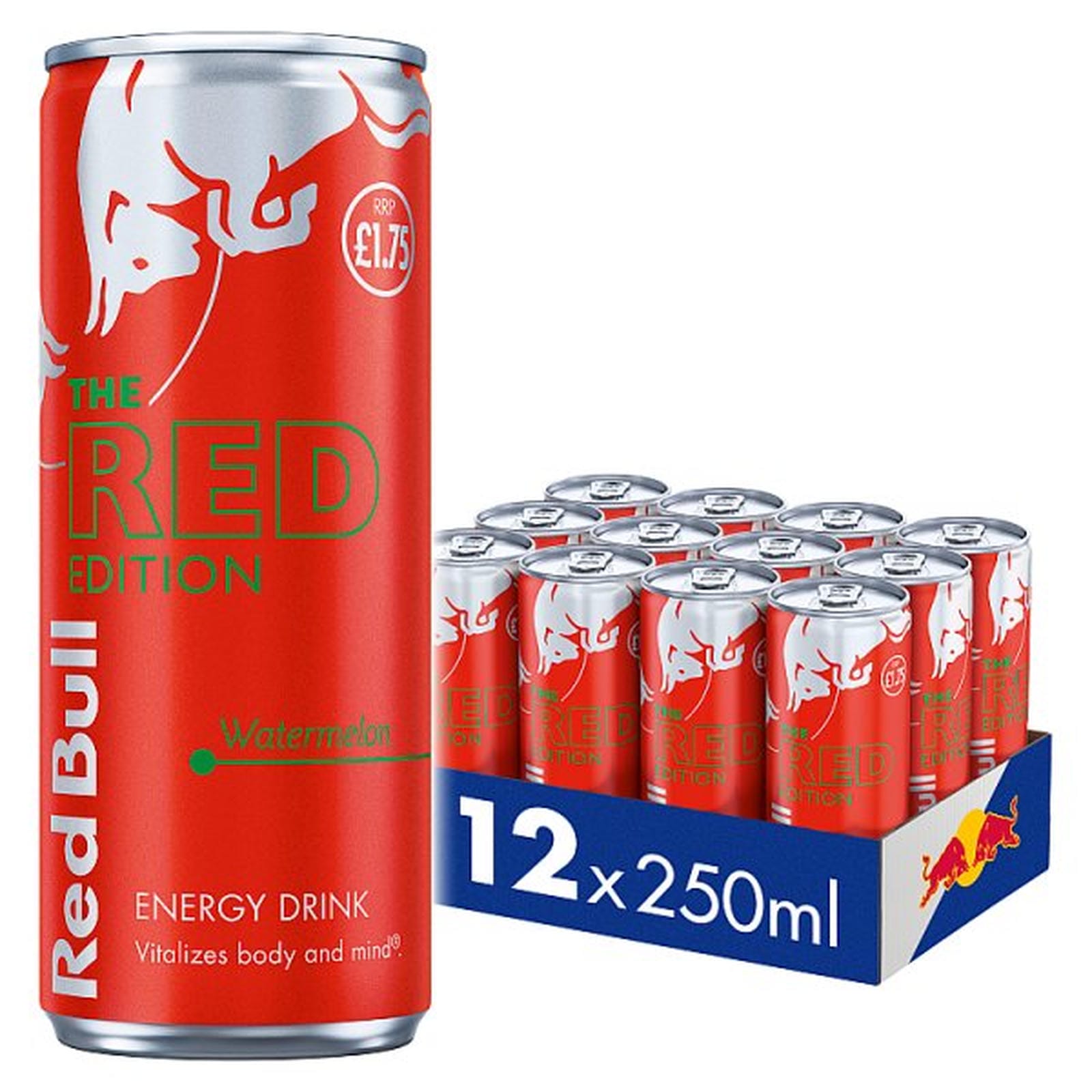 Red Bull Red Edition Watermelon Energy Drink 250ml 12 Pack PM £1.75