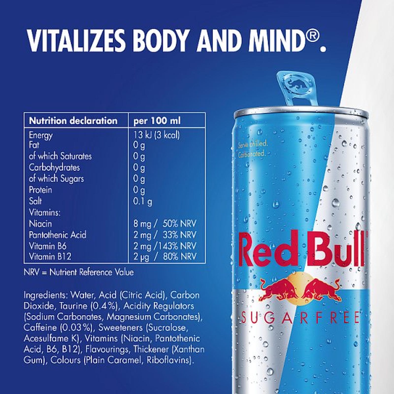 Red Bull Sugarfree Energy Drink 250ml