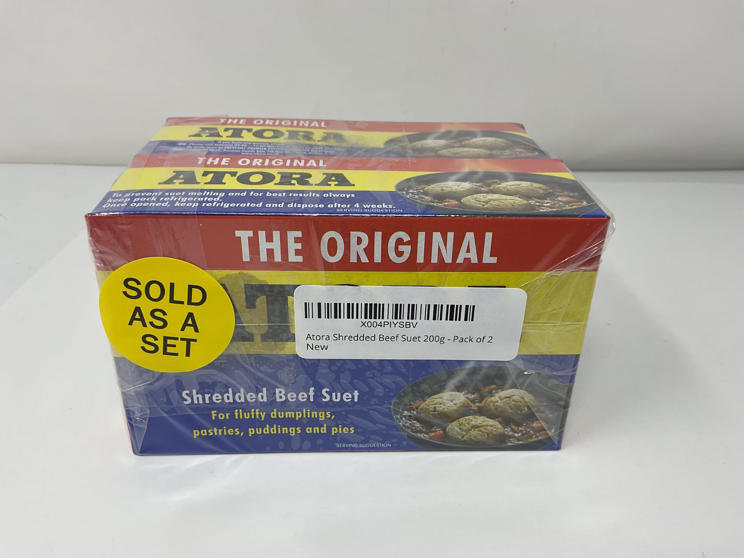 Atora Shredded Beef Suet 240 g Pack Of 2 For Pastry And Cooking In UK Home Baking