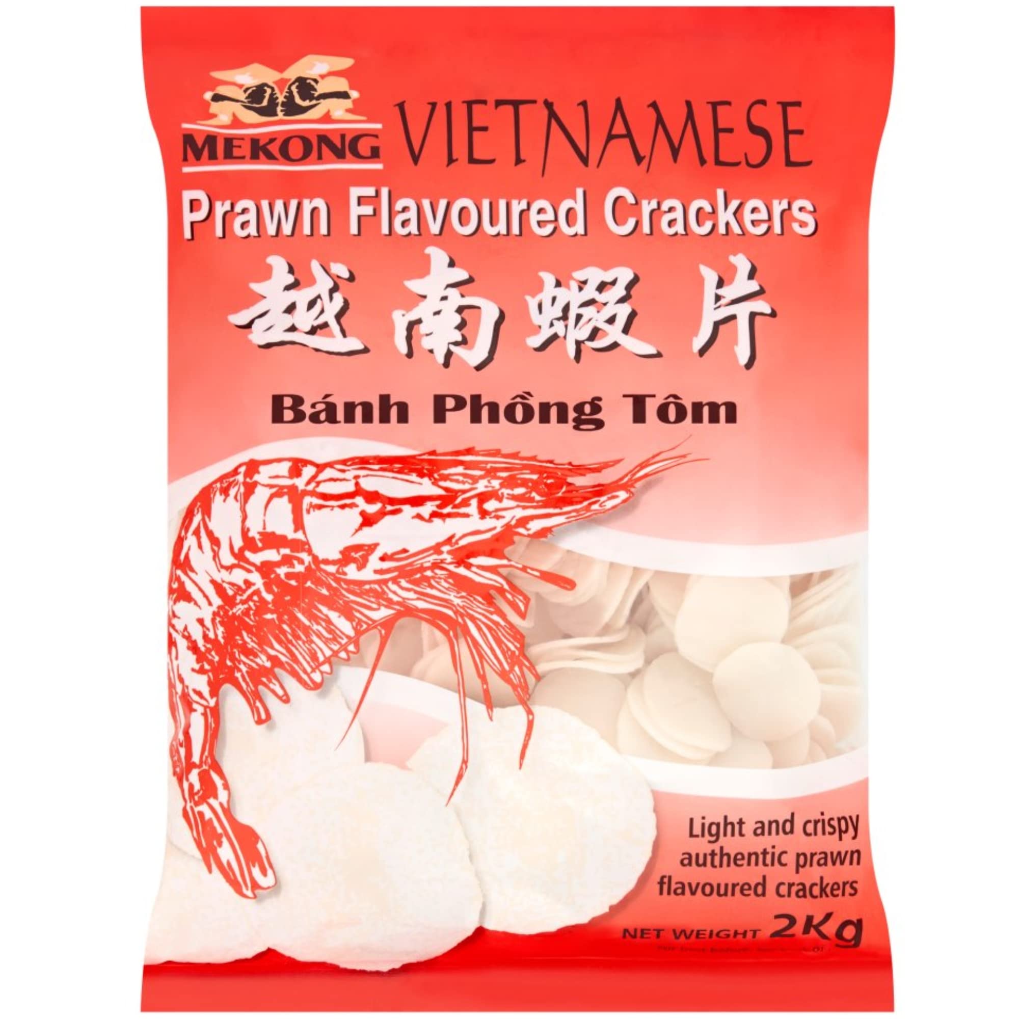 Mekong Crackers Vietnamese Prawn Flavoured 2kg 1 X 2kg For Retail Kitchens UK Stores